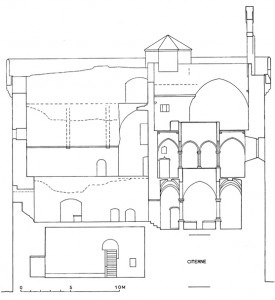 Monastère Fortifié coupe